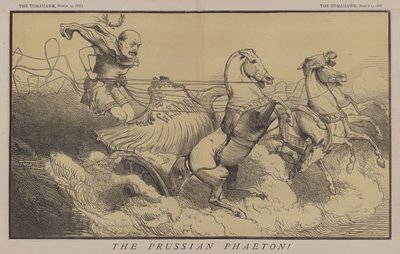 Den preussiska Phaeton (färg litho) av Matthew