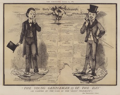 Dagens unga gentleman (!) (färg litho) av Matthew