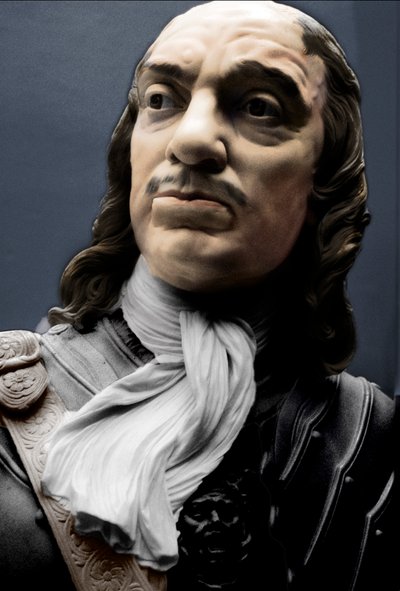 Byst av Lord Protector Oliver Cromwell, 1860 av Matthew Noble