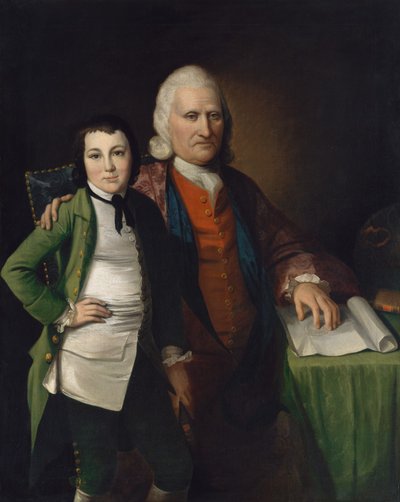 Cadwallader Colden och hans barnbarn Warren De Lancey, ca. 1772. av Matthew Pratt