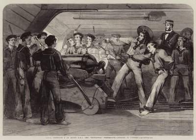 Sjöinstruktion ombord på HMS the Britannia, Portsmouth, Lessons in Gunnery av Matthew Somerville Morgan