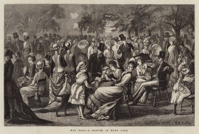 May Fair, en skiss i Hyde Park av Matthew White Ridley