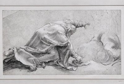 S:t Petrus, aposteln med förvandlingen, vy från sidan ... av Matthias (after) Gruenewald