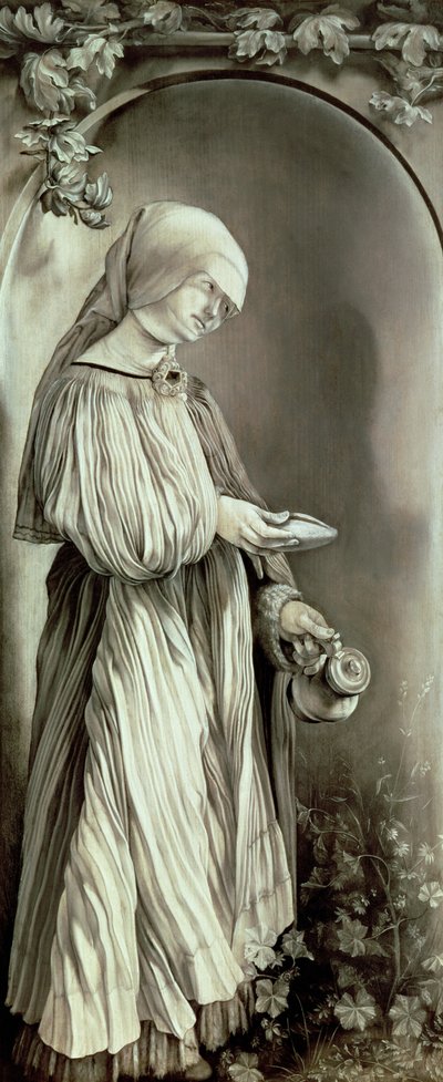 St. Elizabeth av Ungern (1207-31) 1509 (grisaille) av Matthias (c.1480 1528) Grunewald