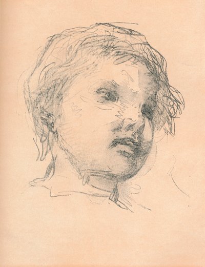 Skiss av ett barn, c1920 av Matthias Marris
