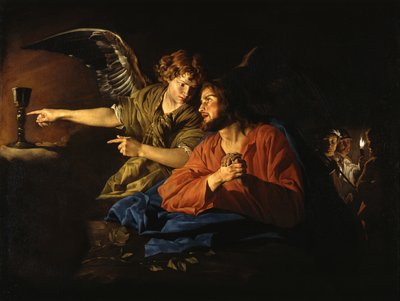 Kristus på Olivberget av Matthias Stom