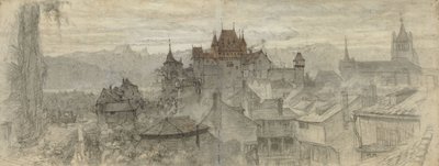 Utsikt över Lausanne II av Matthijs Maris