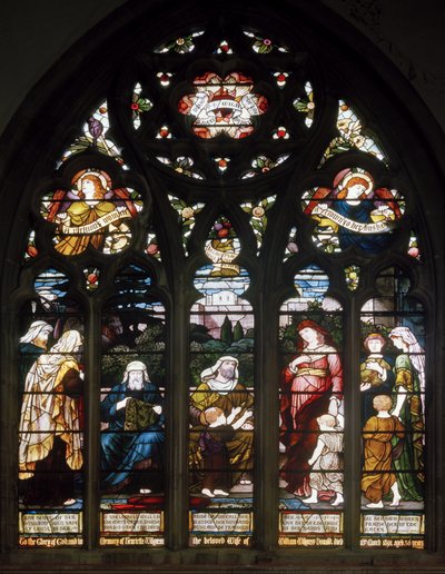 The Virtuous Woman, Holy Trinity, Leamington Spa, Cottier & Co, ca 1890 av Matthijs Maris