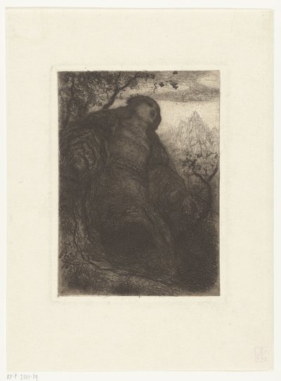 Kvinna under ett träd The Lady of Shalott av Matthijs Maris