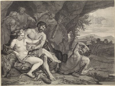 Landskap med Hercules och Omphale av Matthijs Pool