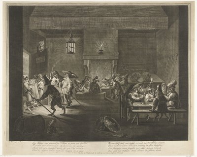 Vaktrum med apor, ca 1720 av Matthijs Pool