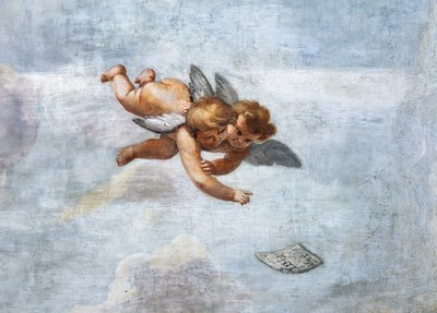 Änglarnas konserter, detalj av Mattia (1613-99) Preti