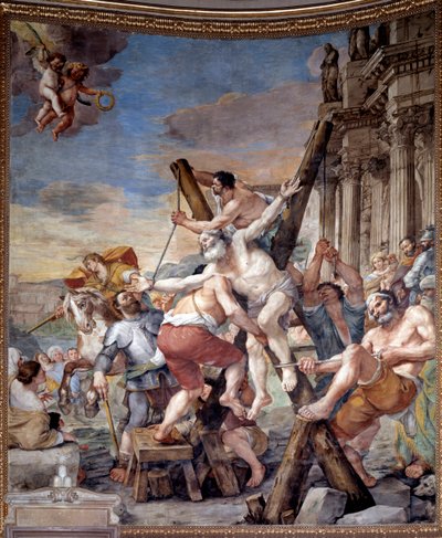 Martyrium of St Andrew (fresk av Mattia Preti