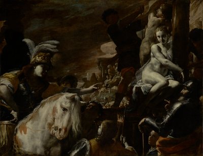 Clorinda räddar Sofronia och Olindo av Mattia Preti