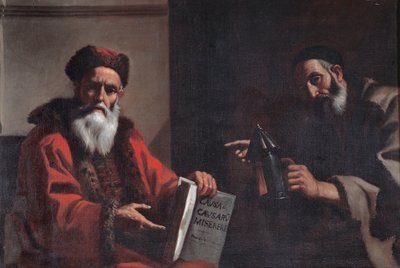 Diogenes och Platon av Mattia Preti