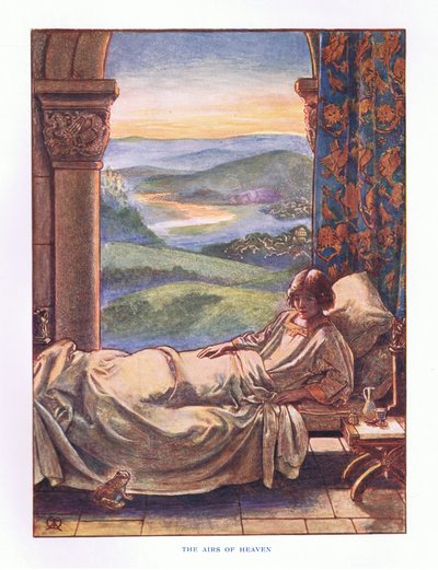 The airs of Heaven, illustration från Lady And Fairy Tales, 1914 av Maud Tindal Atkinson