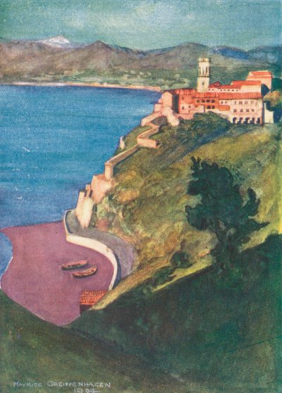 Pozzano (färglitografi) av Maurice (after) Greiffenhagen