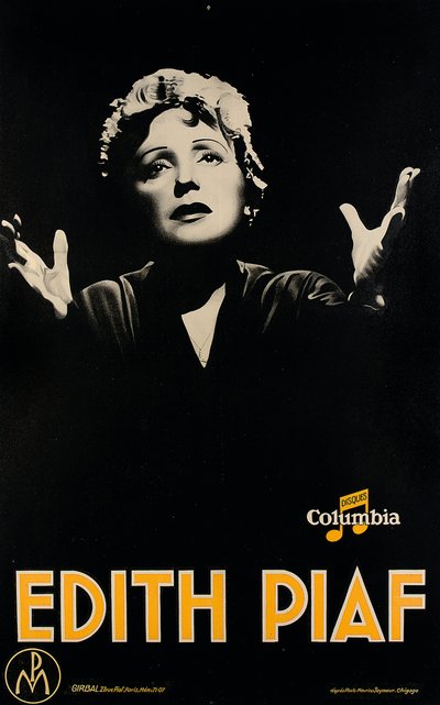 Affisch föreställande "Edith Piaf", ca 1920 (litografi) av Maurice (after) Seymour