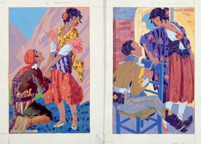 Illustrationer till en upplaga av 