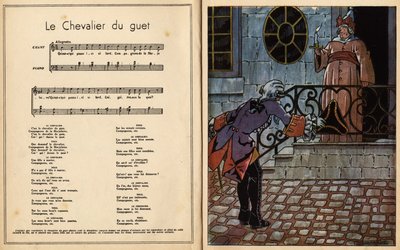 Vaktens riddare. barnrim (barnsång) (gravyr) av Maurice Berty