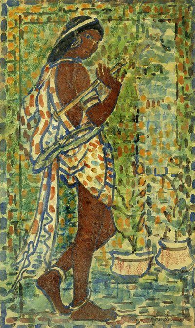 Hindudansare, ca 1910-1913 av Maurice Brazil Prendergast