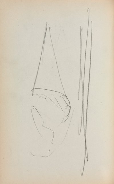Italiensk skissbok: Segel sida 69, 1898-1899. av Maurice Brazil Prendergast