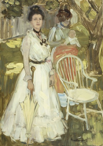 Porträtt av fru, av Maurice Brazil Prendergast