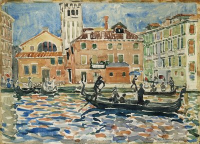 Venedig, ca 1909 av Maurice Brazil Prendergast