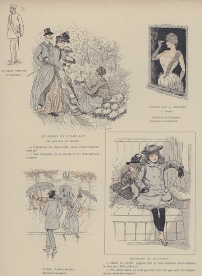 Illustration för Paris Brillant (färg litho) av Maurice Charles Mathieu Bonvoisin