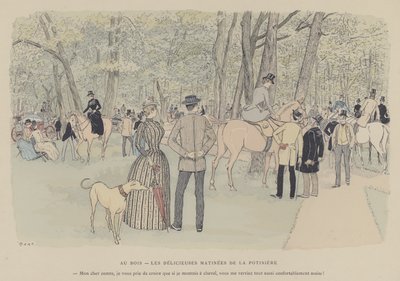 Illustration för Paris Brillant (färg litho) av Maurice Charles Mathieu Bonvoisin
