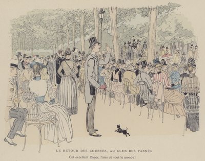 Illustration för Paris Brillant (färg litho) av Maurice Charles Mathieu Bonvoisin