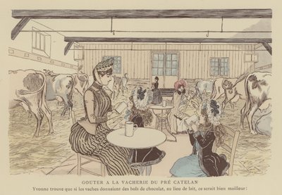 Illustration för Paris Brillant (färg litho) av Maurice Charles Mathieu Bonvoisin