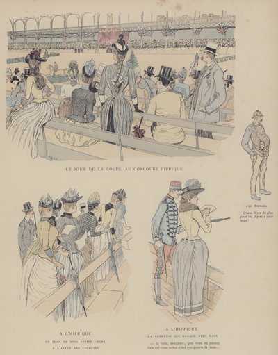 Illustration för Paris Brillant (färg litho) av Maurice Charles Mathieu Bonvoisin