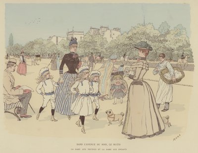 Illustration för Paris Brillant (färg litho) av Maurice Charles Mathieu Bonvoisin