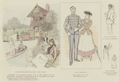 Illustration för London Life by Mars av Maurice Charles Mathieu Bonvoisin