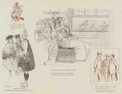 Illustration för London Life by Mars av Maurice Charles Mathieu Bonvoisin