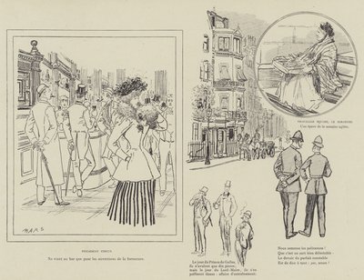 Illustration för London Life by Mars av Maurice Charles Mathieu Bonvoisin