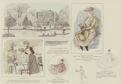 Illustration för London Life by Mars av Maurice Charles Mathieu Bonvoisin