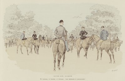 Illustration för London Life by Mars av Maurice Charles Mathieu Bonvoisin