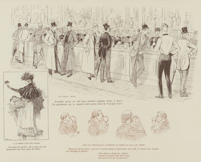 Illustration för London Life by Mars av Maurice Charles Mathieu Bonvoisin