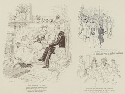 Illustration för London Life by Mars av Maurice Charles Mathieu Bonvoisin