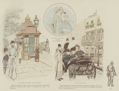 Illustration för London Life by Mars av Maurice Charles Mathieu Bonvoisin