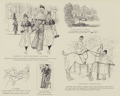 Illustration för London Life by Mars av Maurice Charles Mathieu Bonvoisin