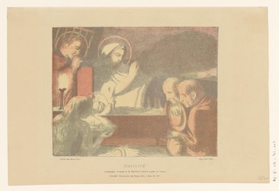 Tillbedjan av Kristusbarnet Nativite (titel på objekt) av Maurice Denis