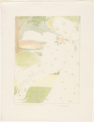 And It is the Caress of their Hands, tallrik åtta från Love av Maurice Denis