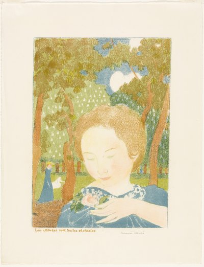 Attityder är lätt och kysk, tallrik två från Love av Maurice Denis