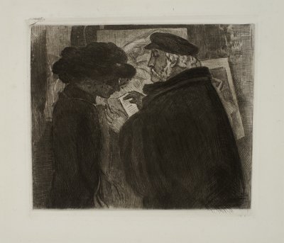 Degas och hans modell av Maurice Denis