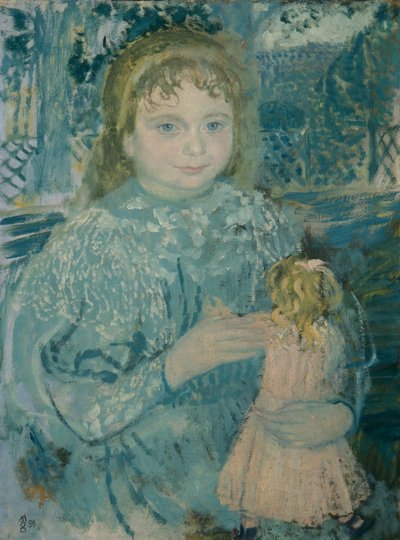 Flicka med en docka (Thérèse Watillaux) av Maurice Denis