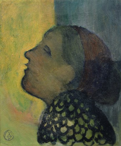 Huvud i profil, ca 1890 av Maurice Denis