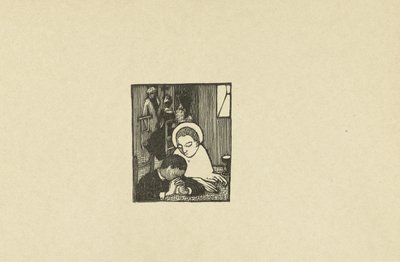 Illustration vid gedicht in dichtbundel Sagesse van Paul Verlaine Två nya träslag för Sagesse av Paul Verlaine The Trial (serietitel) av Maurice Denis